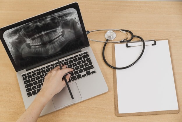 compressão de imagem em radiografia panorâmica